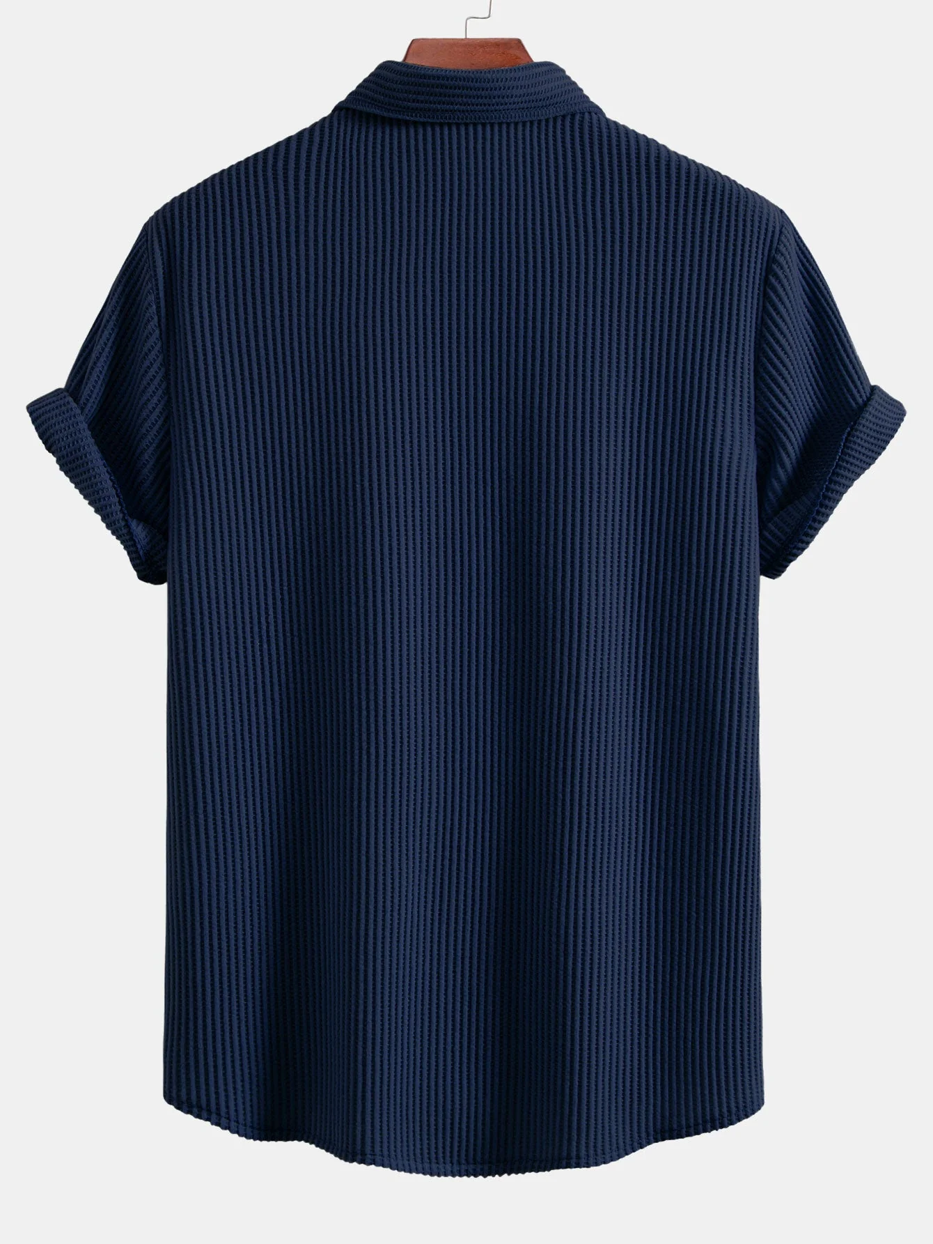 Derek® | Waffle Button Up Shirt & Drawstring Waffle Shorts - Image 15