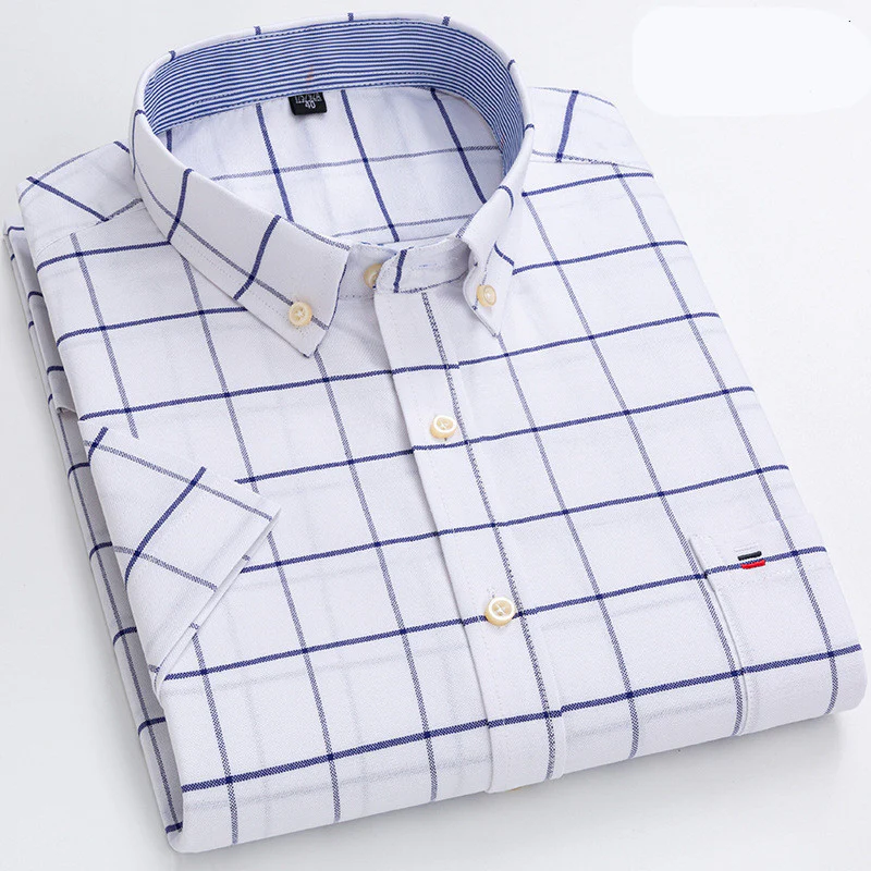 Dimitri® | Soft Cotton Shirt With Practical Chest Pocket And Short Sleeves - Image 4