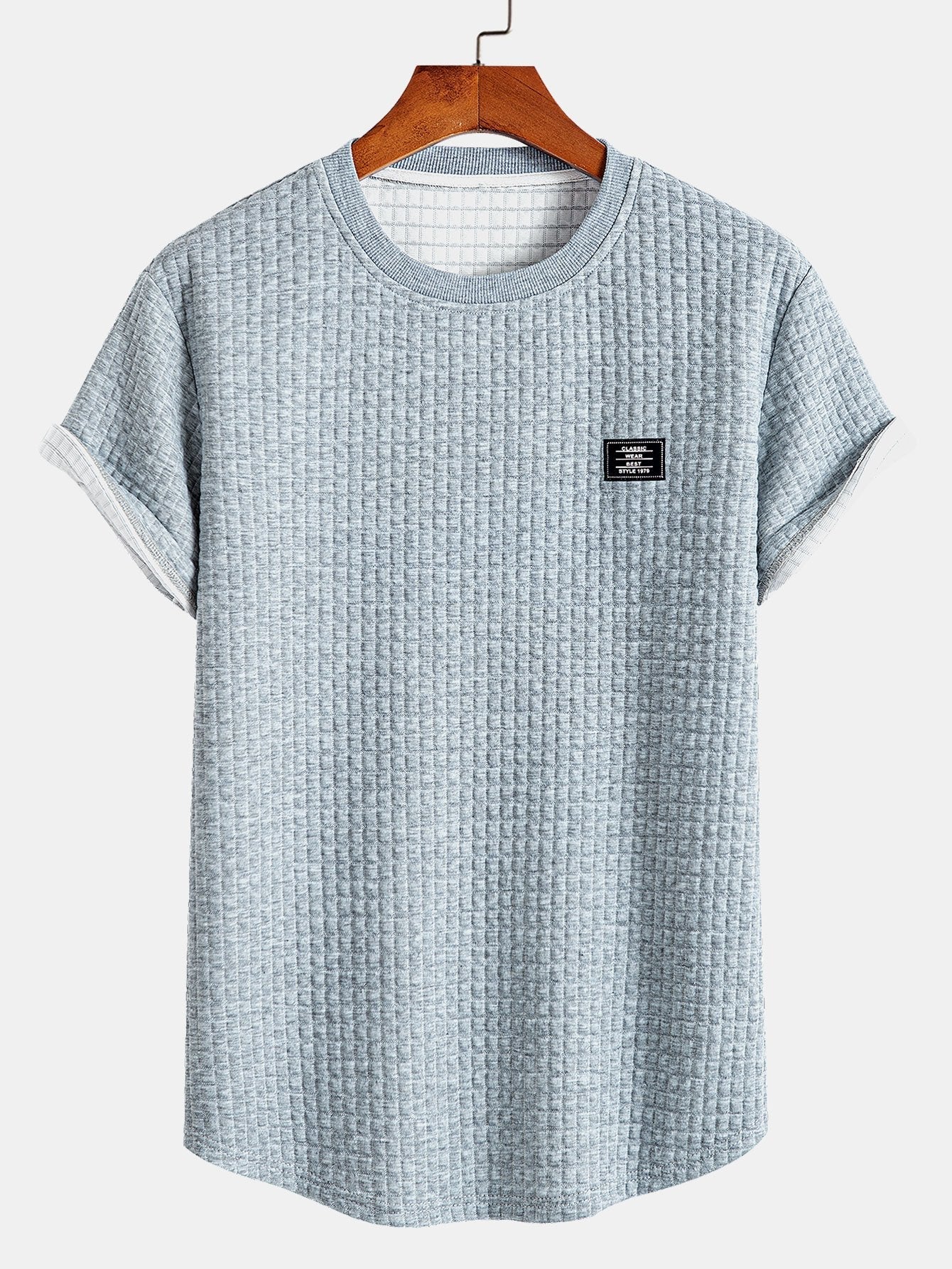 Dirk® | Short Sleeve Waffle Arc Hem T-Shirt - Image 2