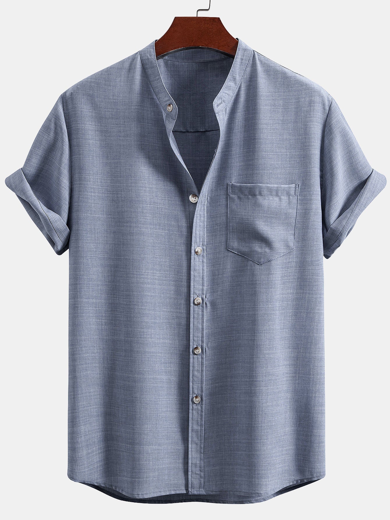 Donovan® | Short Sleeve Stand Collar Shirt - Image 9