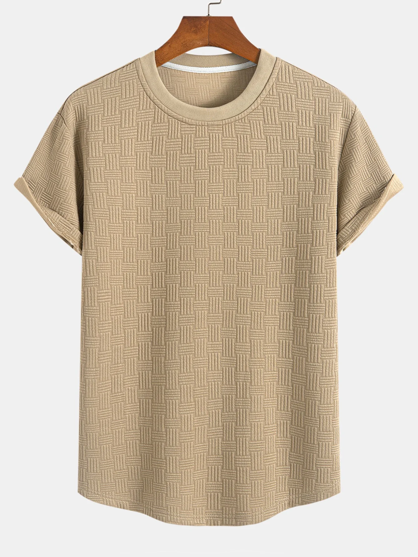Douglas® | Stripe Jacquard Arc Hem T-Shirt
