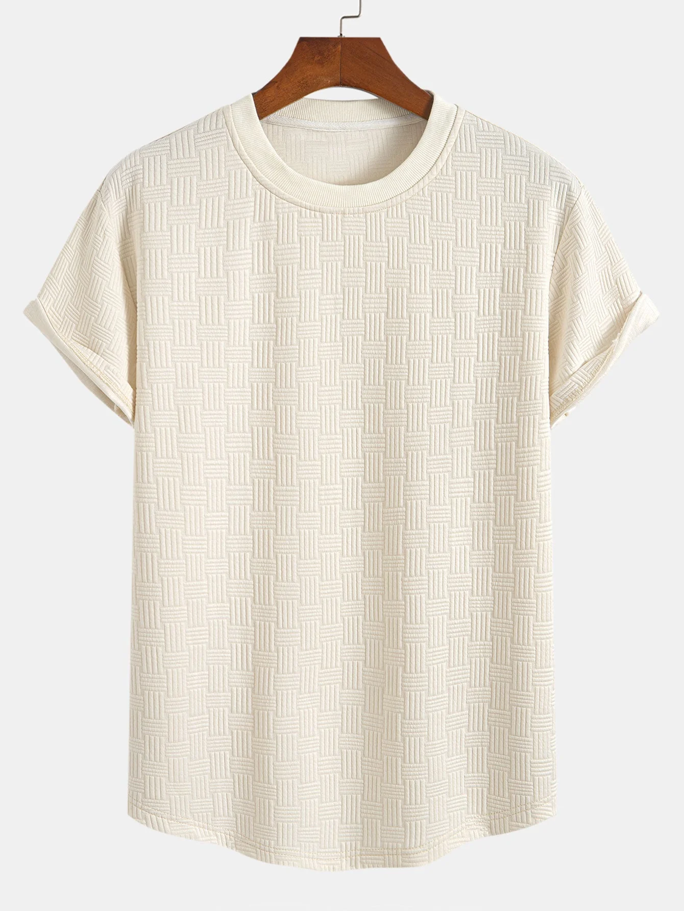 Douglas® | Stripe Jacquard Arc Hem T-Shirt - Image 3