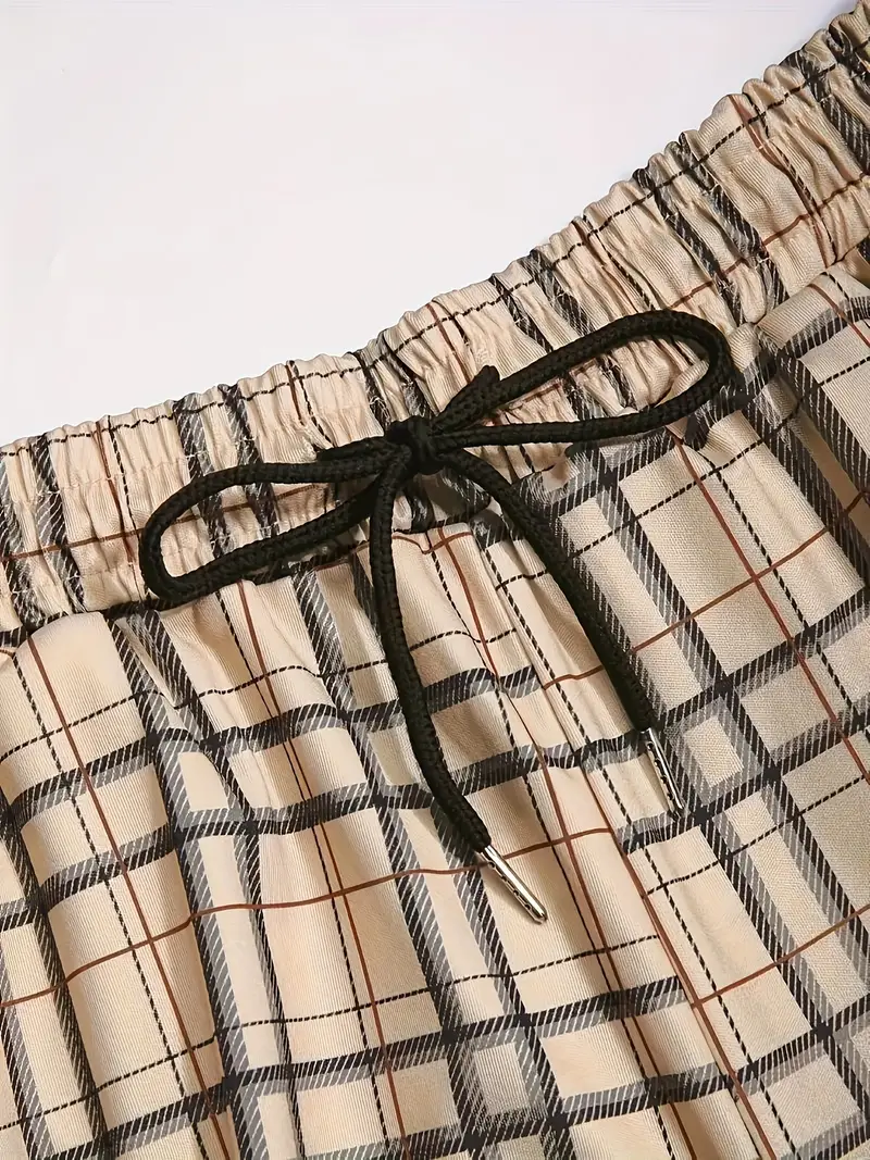 Duncan® | Men'S Checked Pattern Outfit Set For Summer Vacation - Image 5