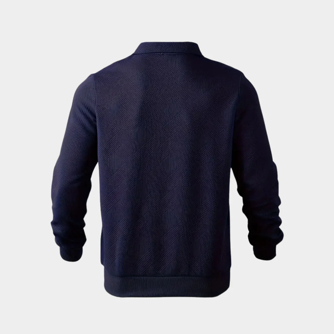 Dylan® | Vintage Zip-Up Sweater With Geometric Pattern - Image 5