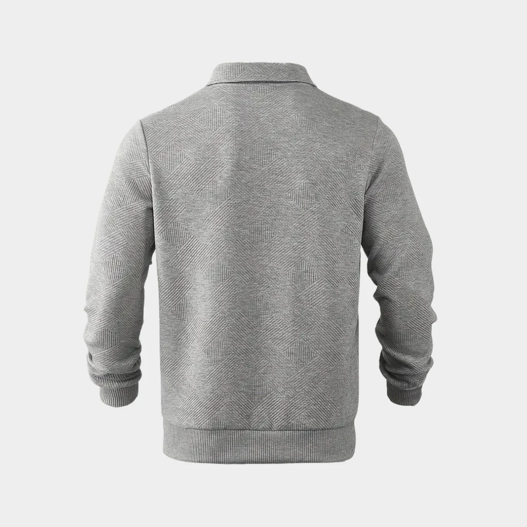 Dylan® | Vintage Zip-Up Sweater With Geometric Pattern - Image 9