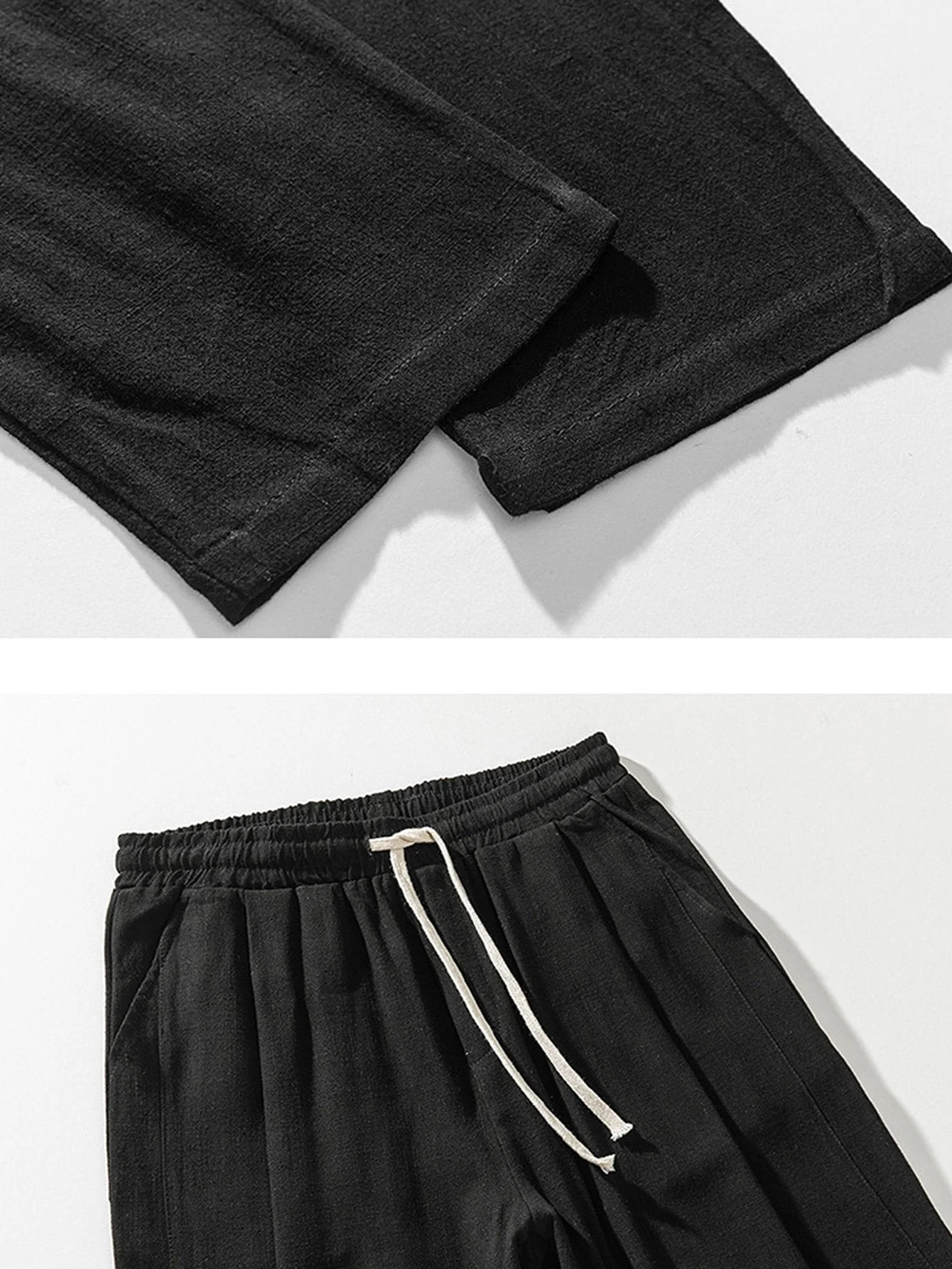 Edmund® | Relax Fit Linen And Cotton Blend Harem Pants - Image 8