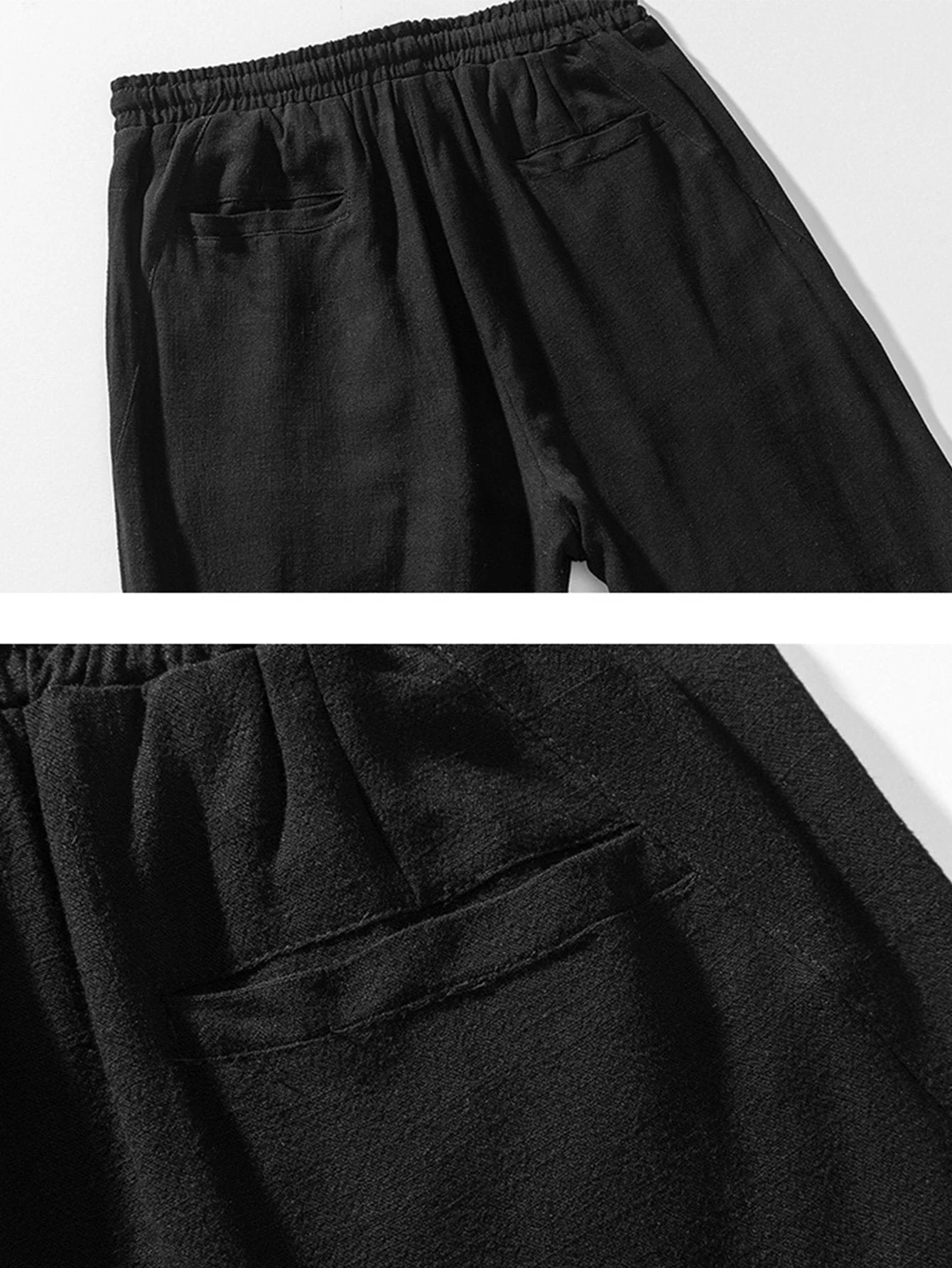 Edmund® | Relax Fit Linen And Cotton Blend Harem Pants - Image 9