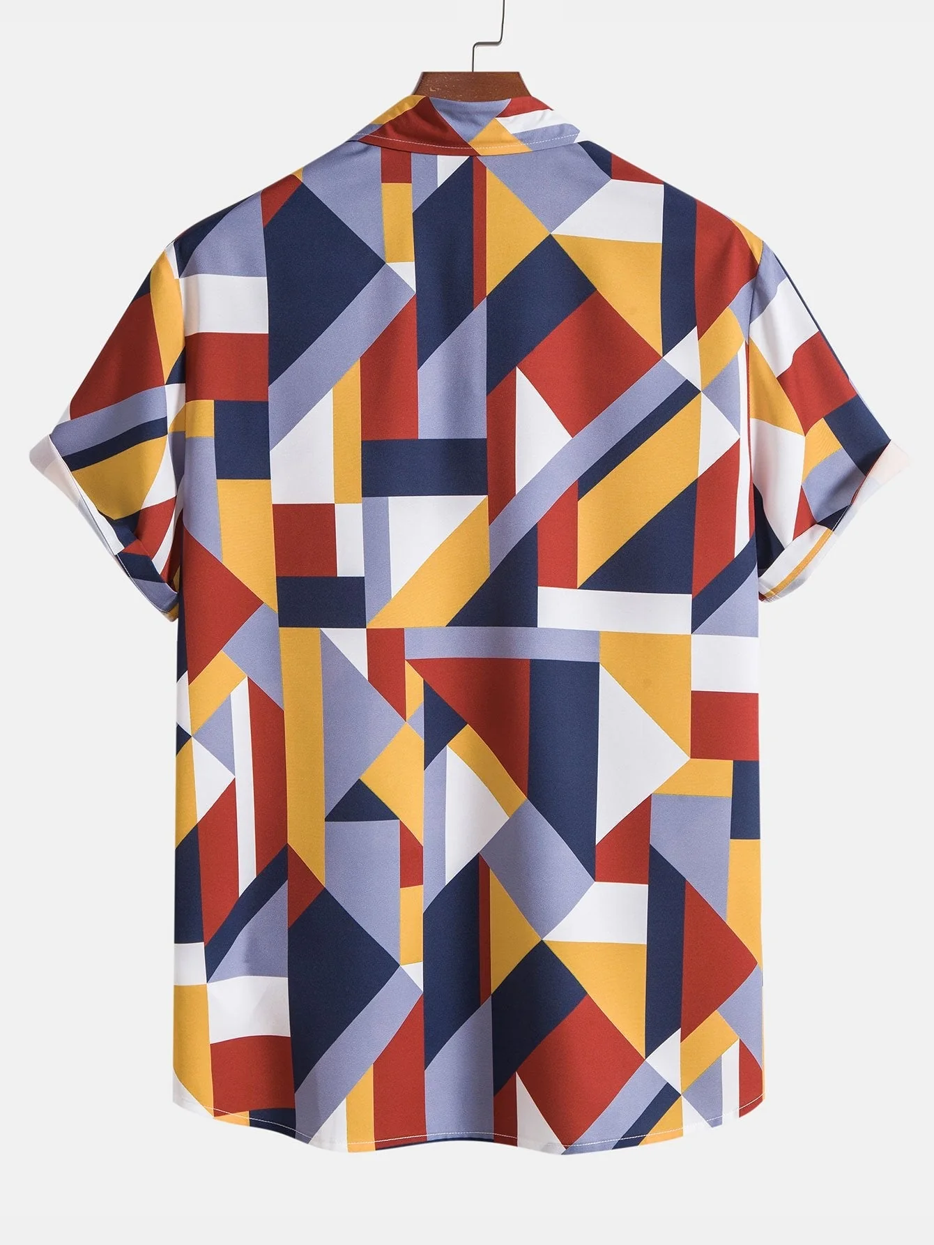 Eduardo® | Geometric Print Button Up Shirt - Image 2