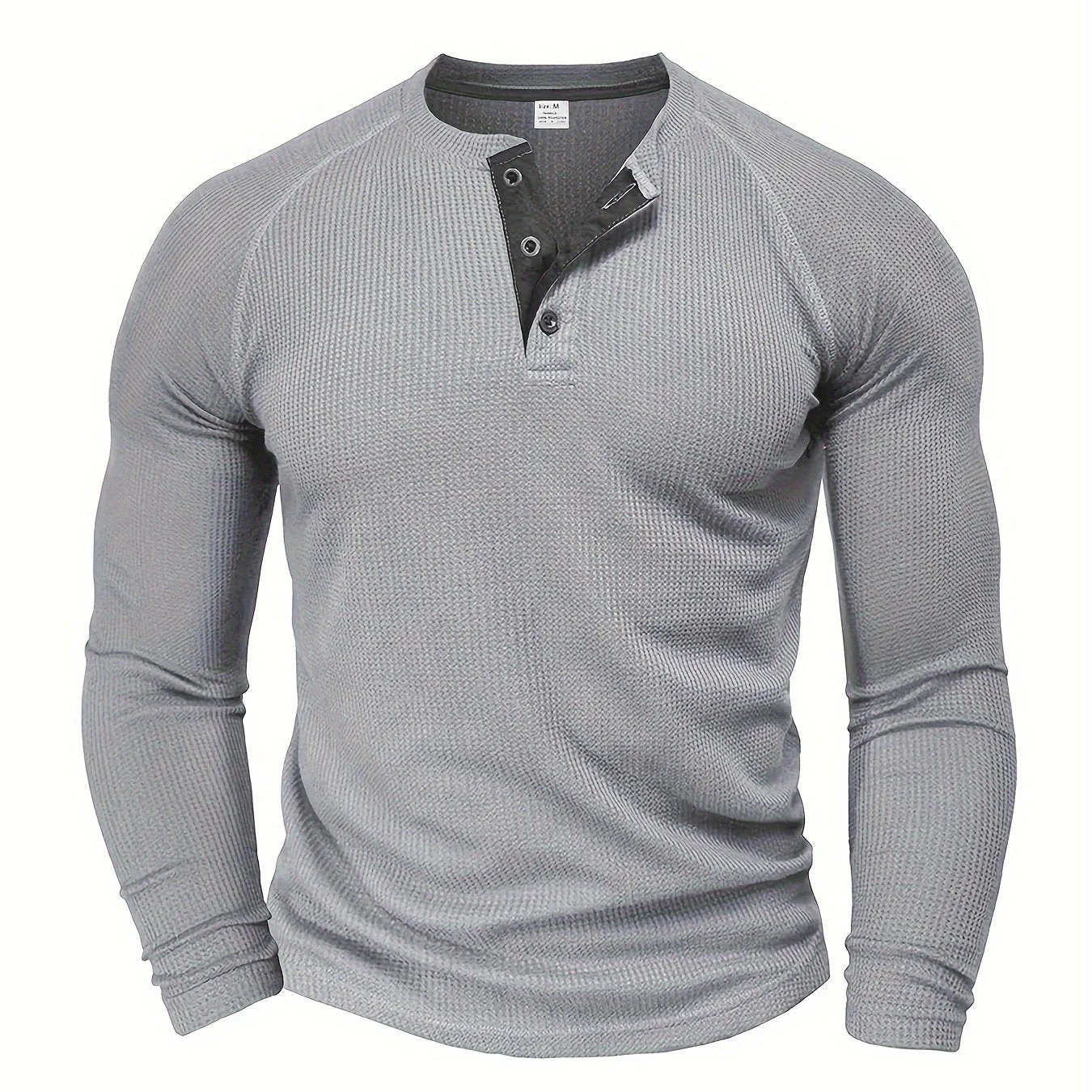 Edward® | Waffle Henley Shirt - Image 3