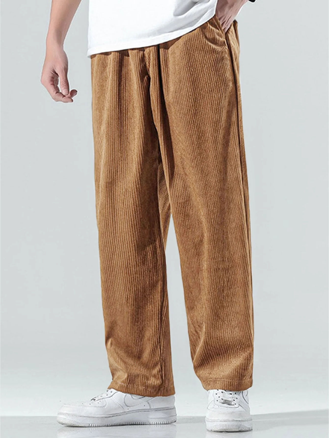 Eleuterio® | Straight Leg Corduroy Pants - Image 4