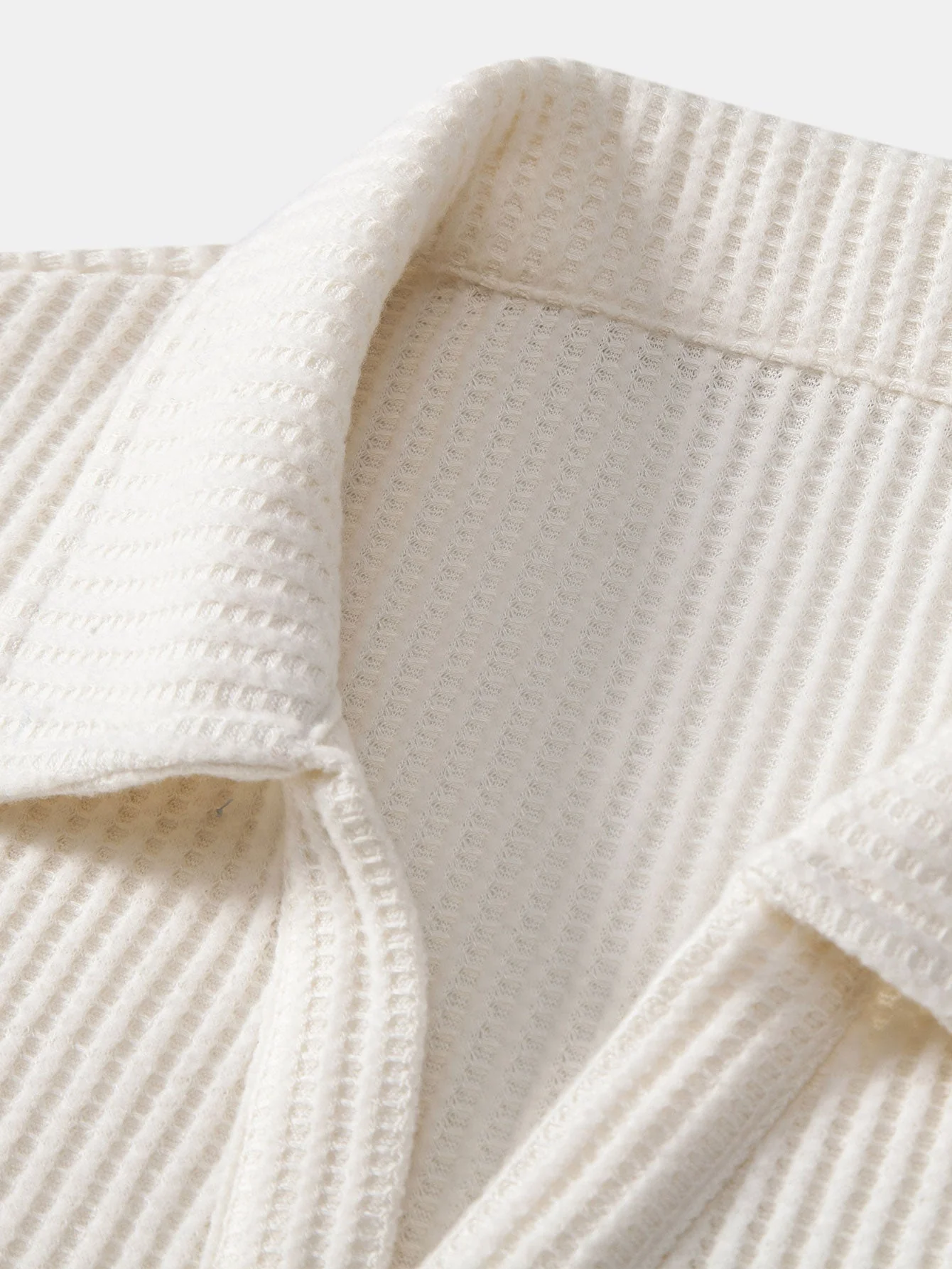 Eli | Short Sleeved Waffle V-neck Polo - Image 7
