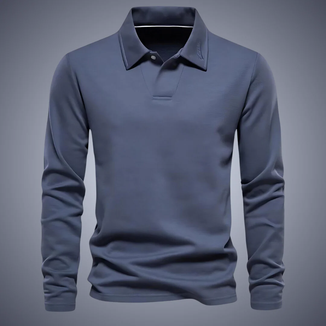 Eliel | Classic long-sleeved polo shirt for men