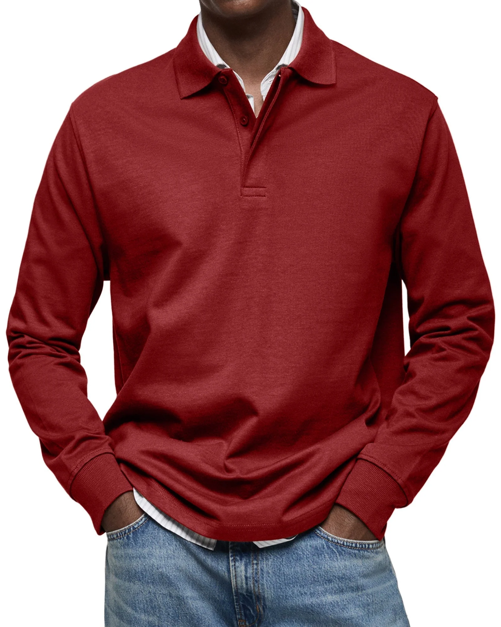 Elliot® | Casual Polo Shirt With Long Sleeves - Image 10