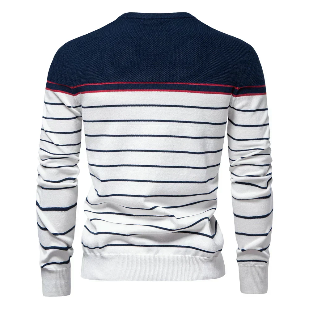 Emeterio® | Striped Cotton Sweater For Men - Image 3