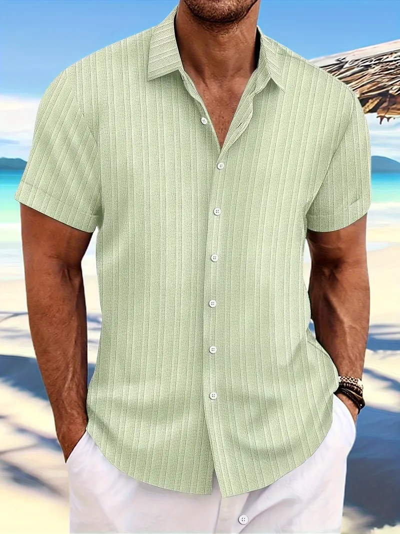 Emmanuel® | Stylish Shirt With A Loose Striped Pattern For Men - Image 11