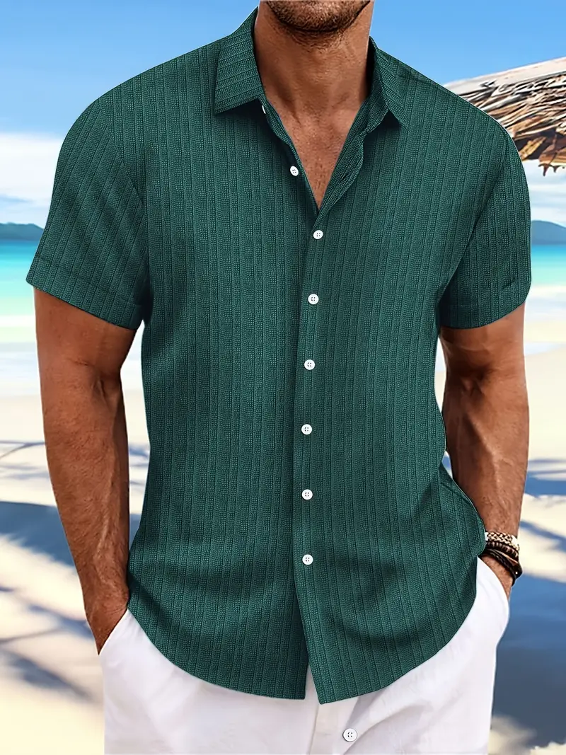 Emmanuel® | Stylish Shirt With A Loose Striped Pattern For Men - Image 12