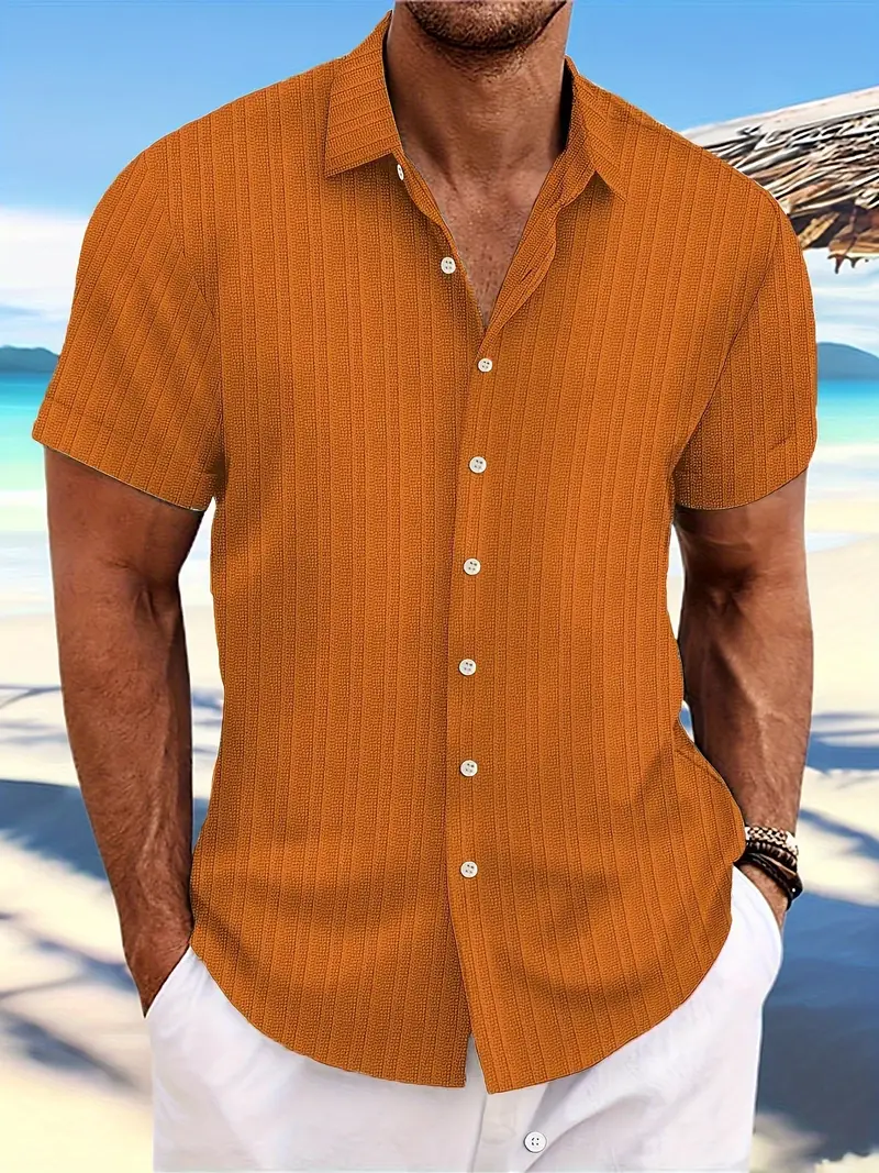 Emmanuel® | Stylish Shirt With A Loose Striped Pattern For Men - Image 3