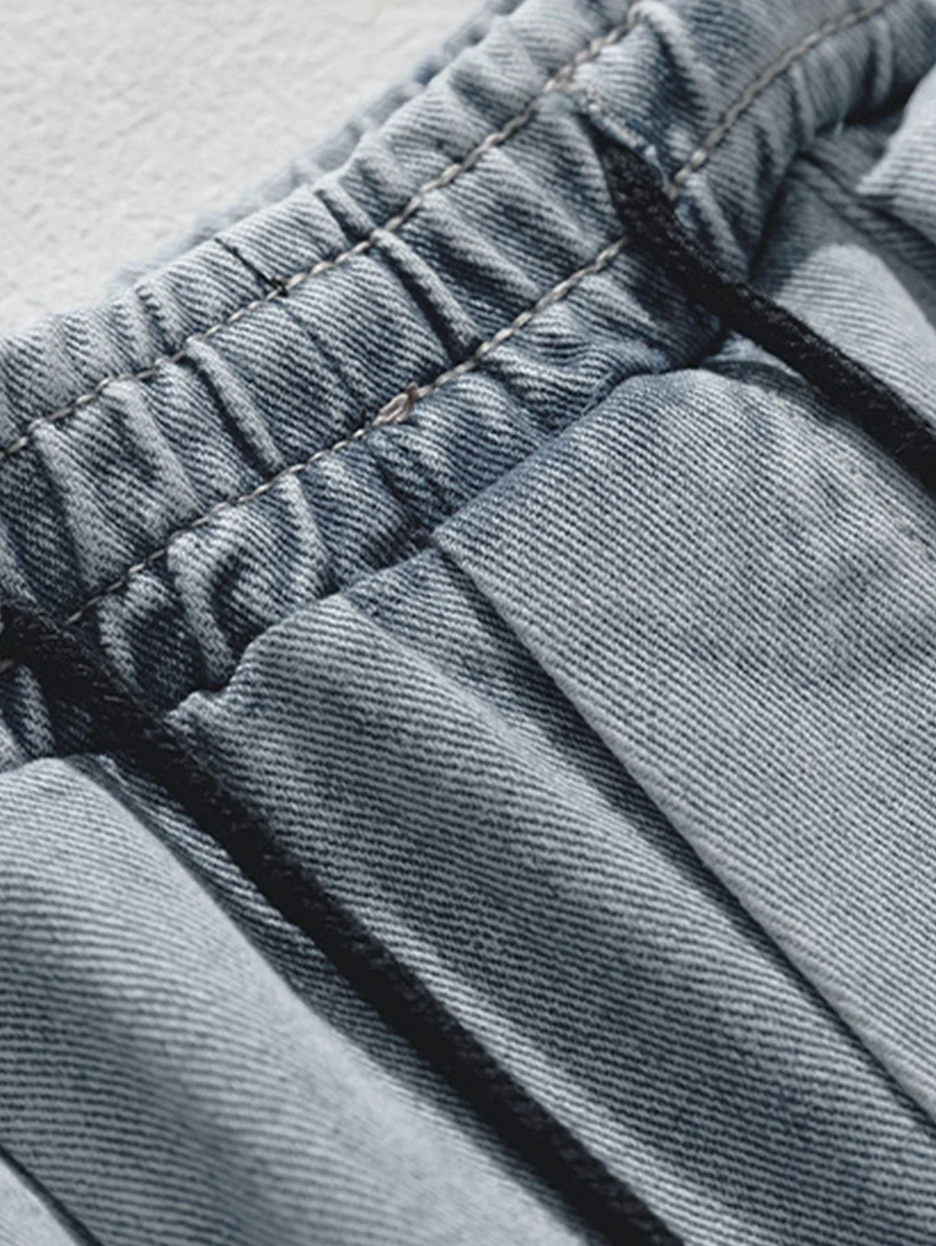 Enoc® | Elastic Waist Relax Fit Straight Leg Cargo Jeans - Image 10