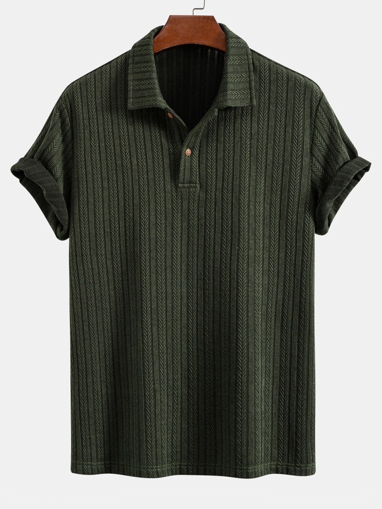 Eric® | Wheat Ear Jacquard Polo Shirt