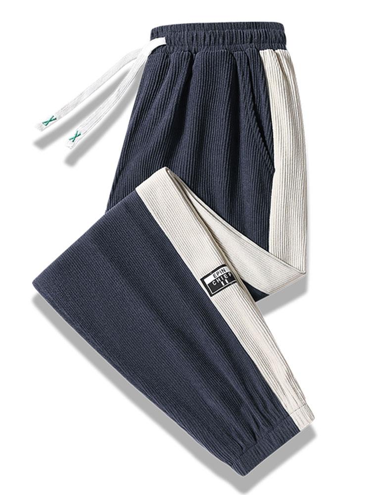 Ernesto® | Side Stripe Corduroy Jogging Pants - Image 19