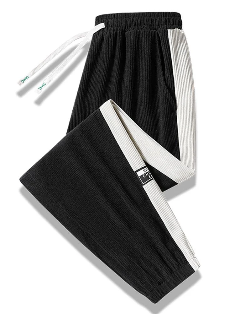 Ernesto® | Side Stripe Corduroy Jogging Pants - Image 20