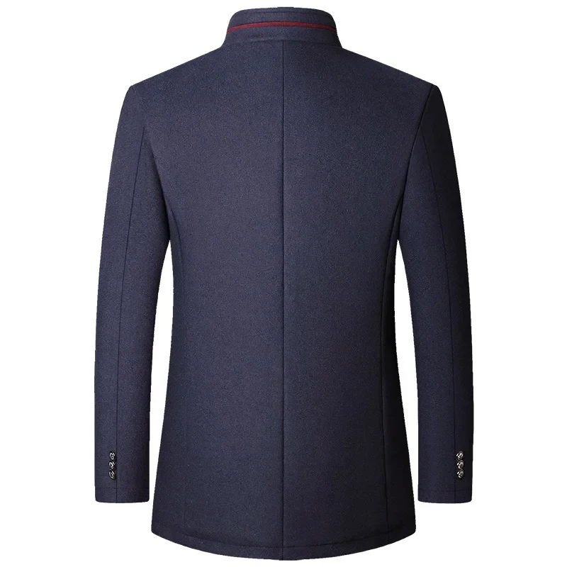 Eros | Classic high collar wool coat for men - Image 3
