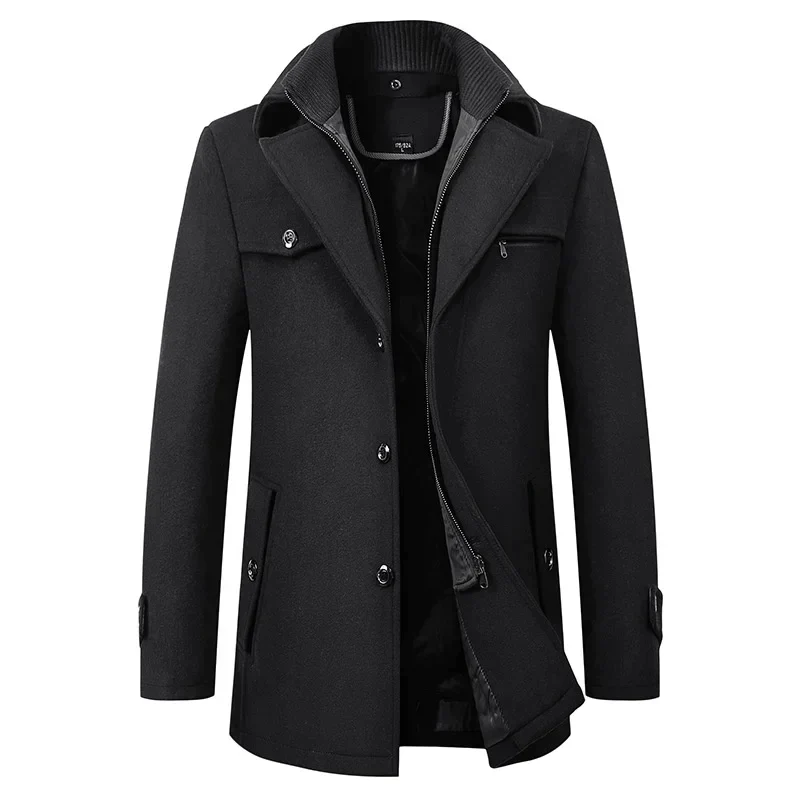 Esaú | Tailor-made men's coat with inside zip