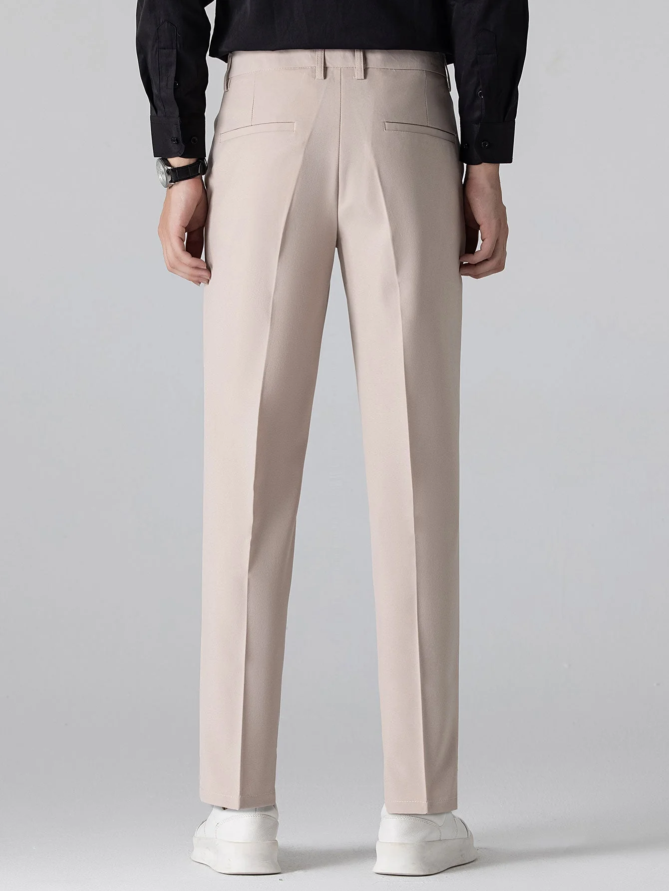 Escipión® | Long Sleeved Knitted Stripe Jacquard Polo Shirt & Slim Fit Tapered Trousers - Image 5