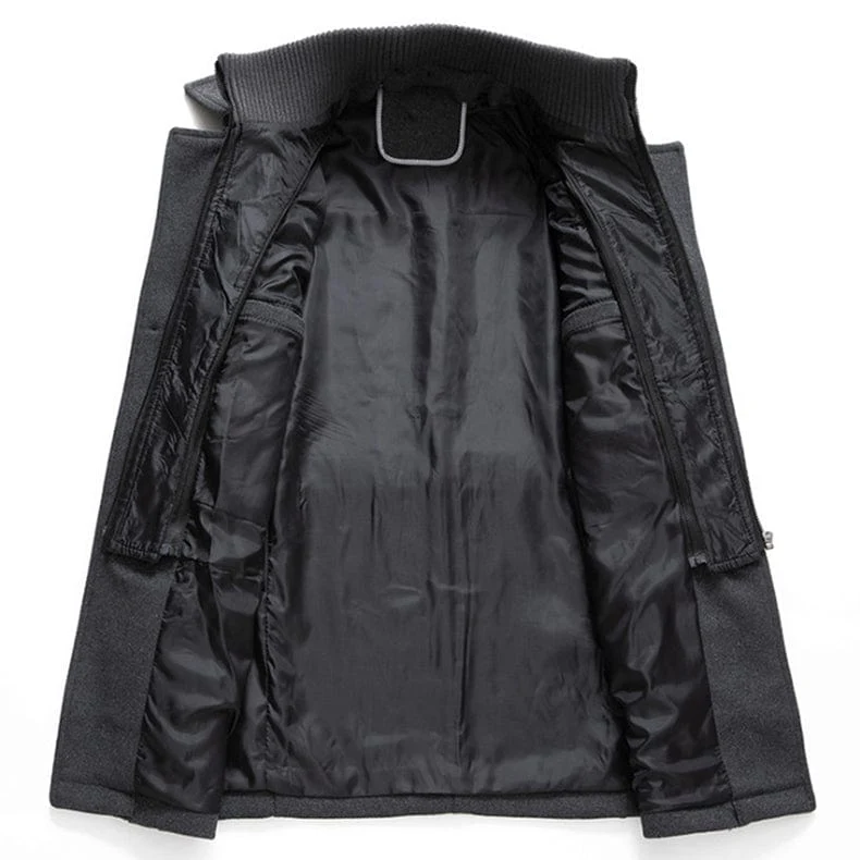 Eulises | Men's double-layered coat with high collar - Image 7
