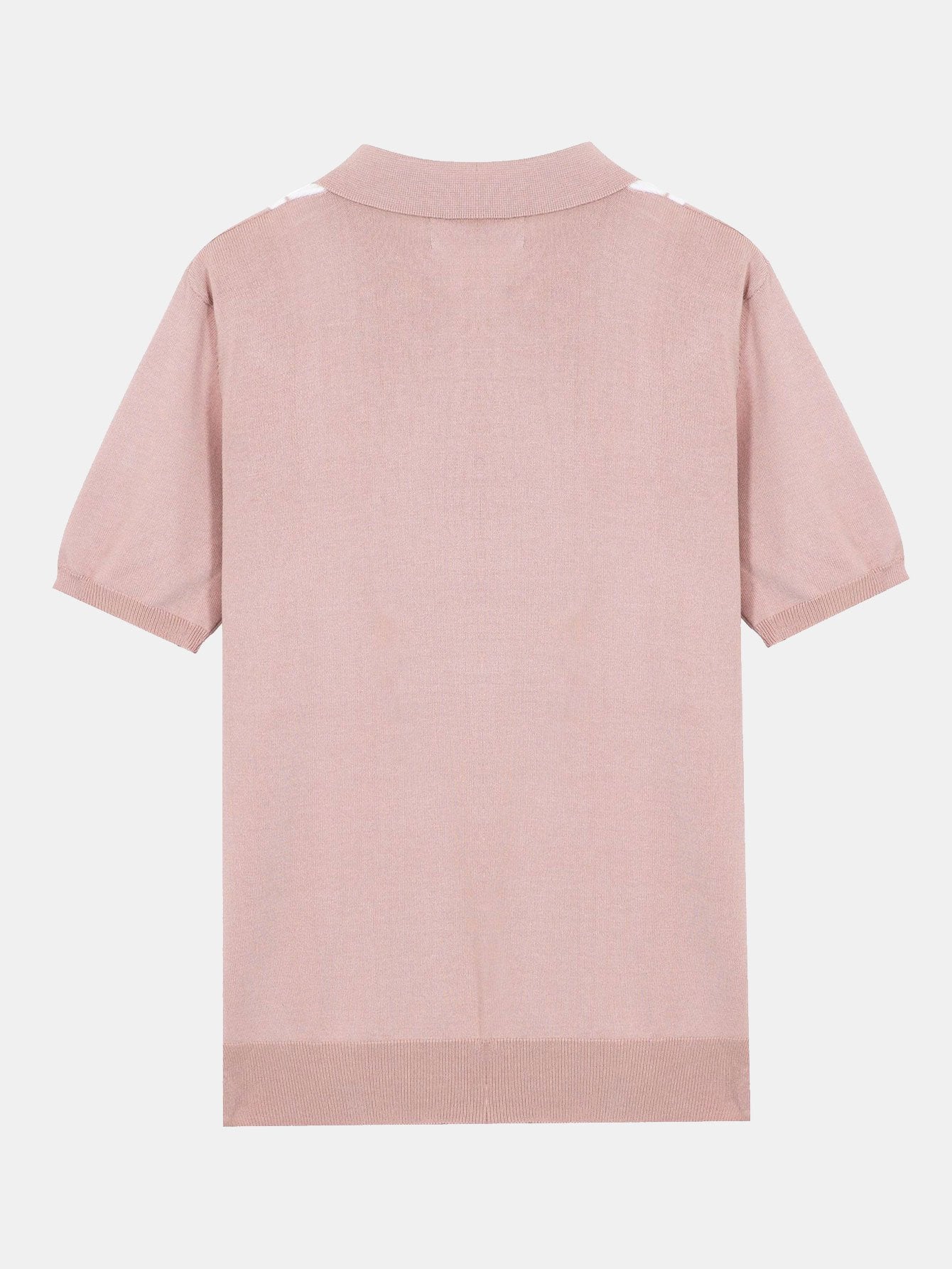 Ezra | Striped Short Sleeve Sweater Polo - Image 4