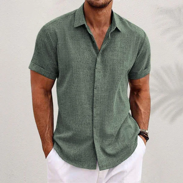 Fabian® | Short-Sleeved Shirt Made Of Cotton And Linen - Image 9