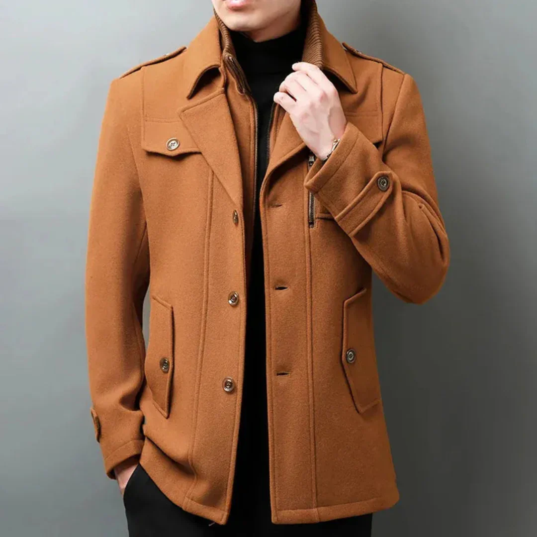 Filiberto | Up Wool Blend Overcoat