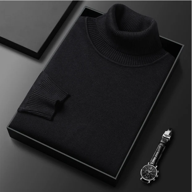 Filipo | Timeless cashmere cotton turtleneck sweater - Image 15
