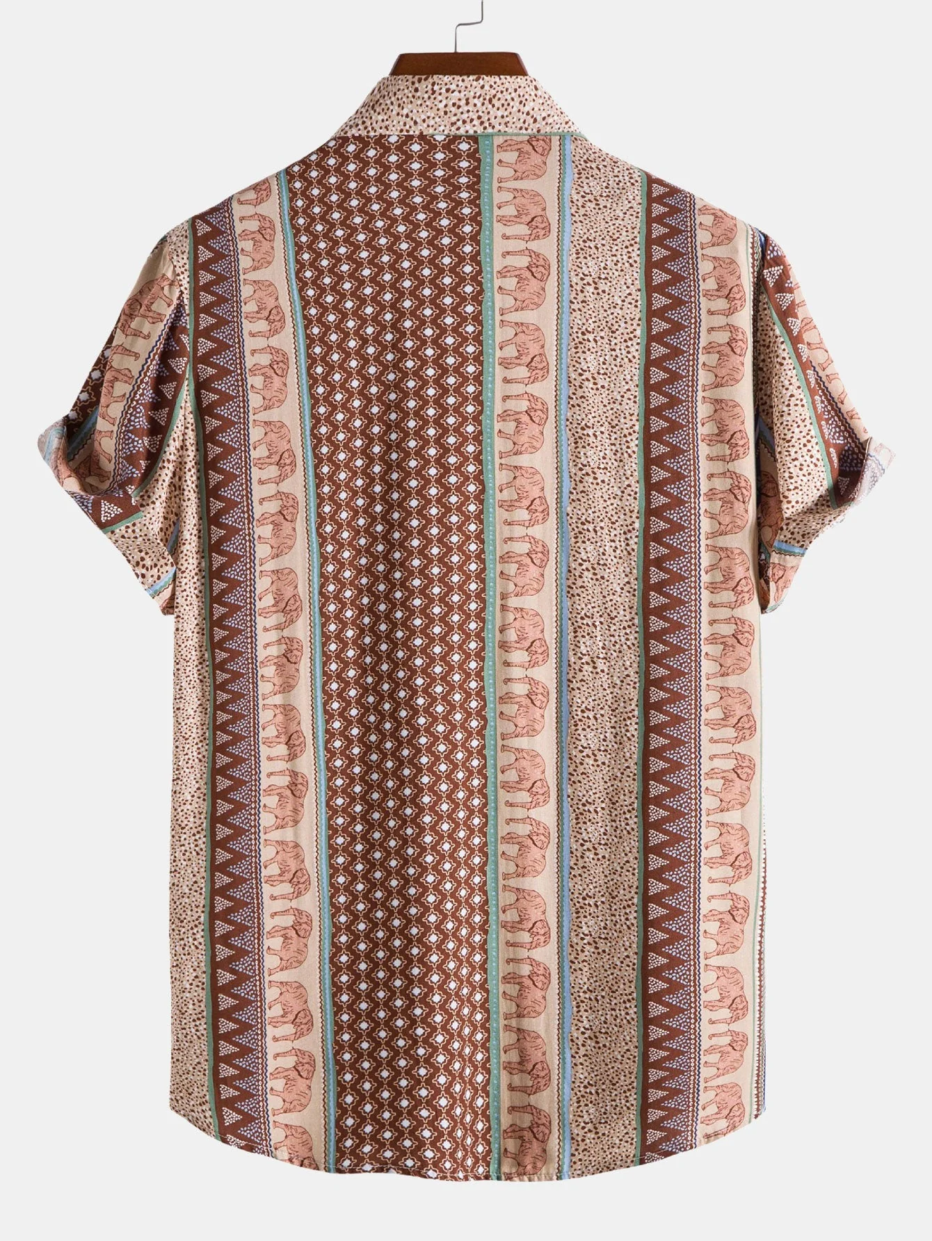 Finn® | Elephant Geometric Print Shirt - Image 4
