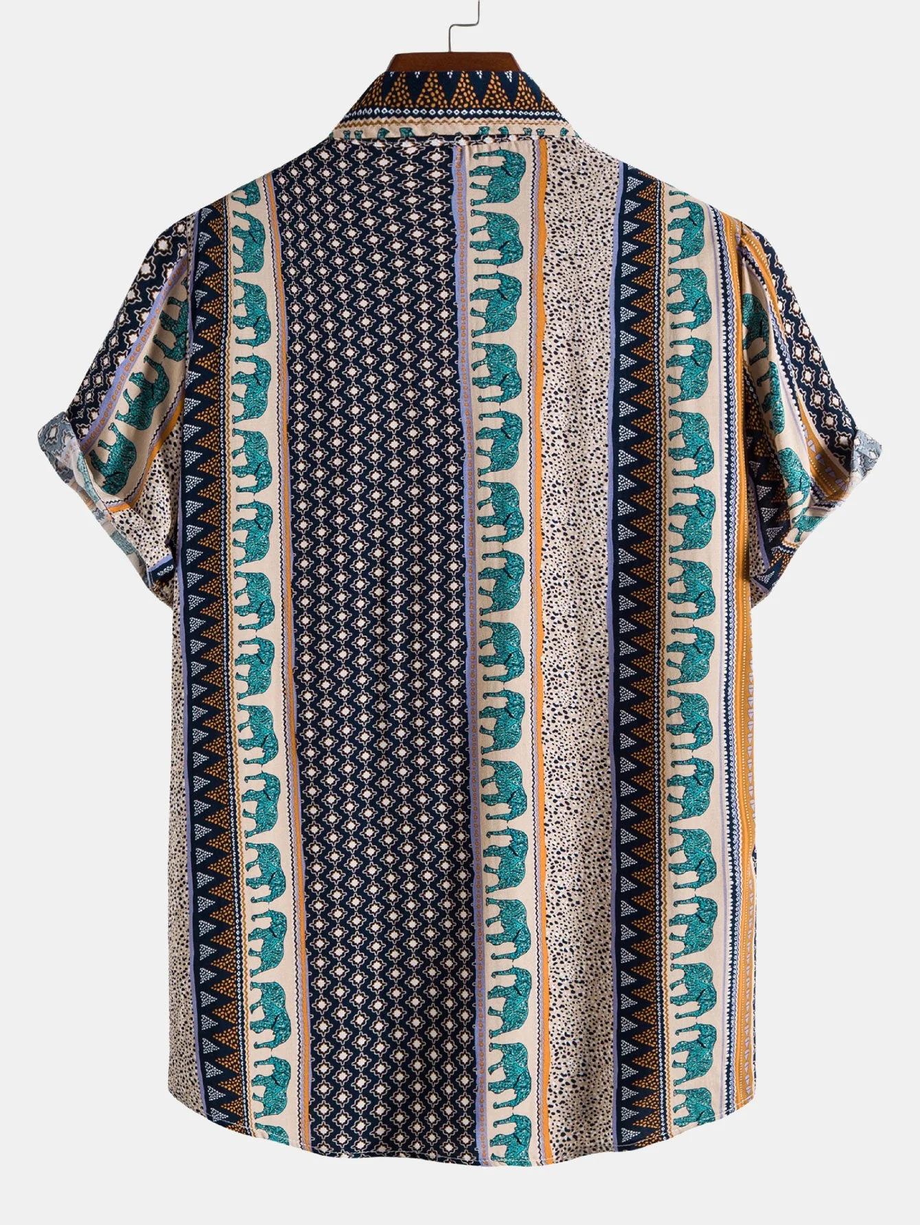 Finn® | Elephant Geometric Print Shirt - Image 6