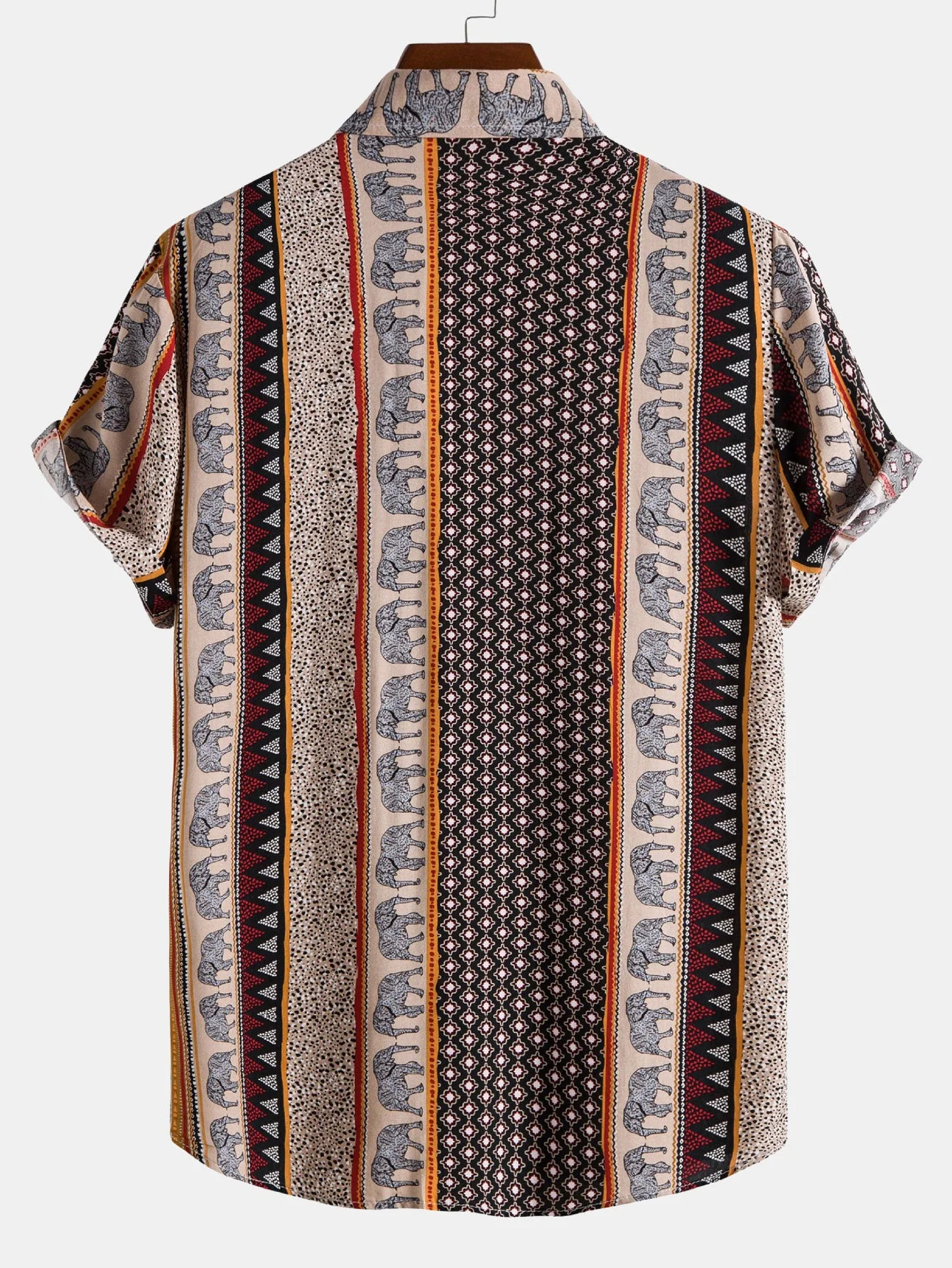 Finn® | Elephant Geometric Print Shirt - Image 8