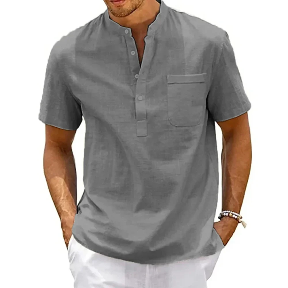 Fionn | Elegant Cotton Linen Shirt - Image 5