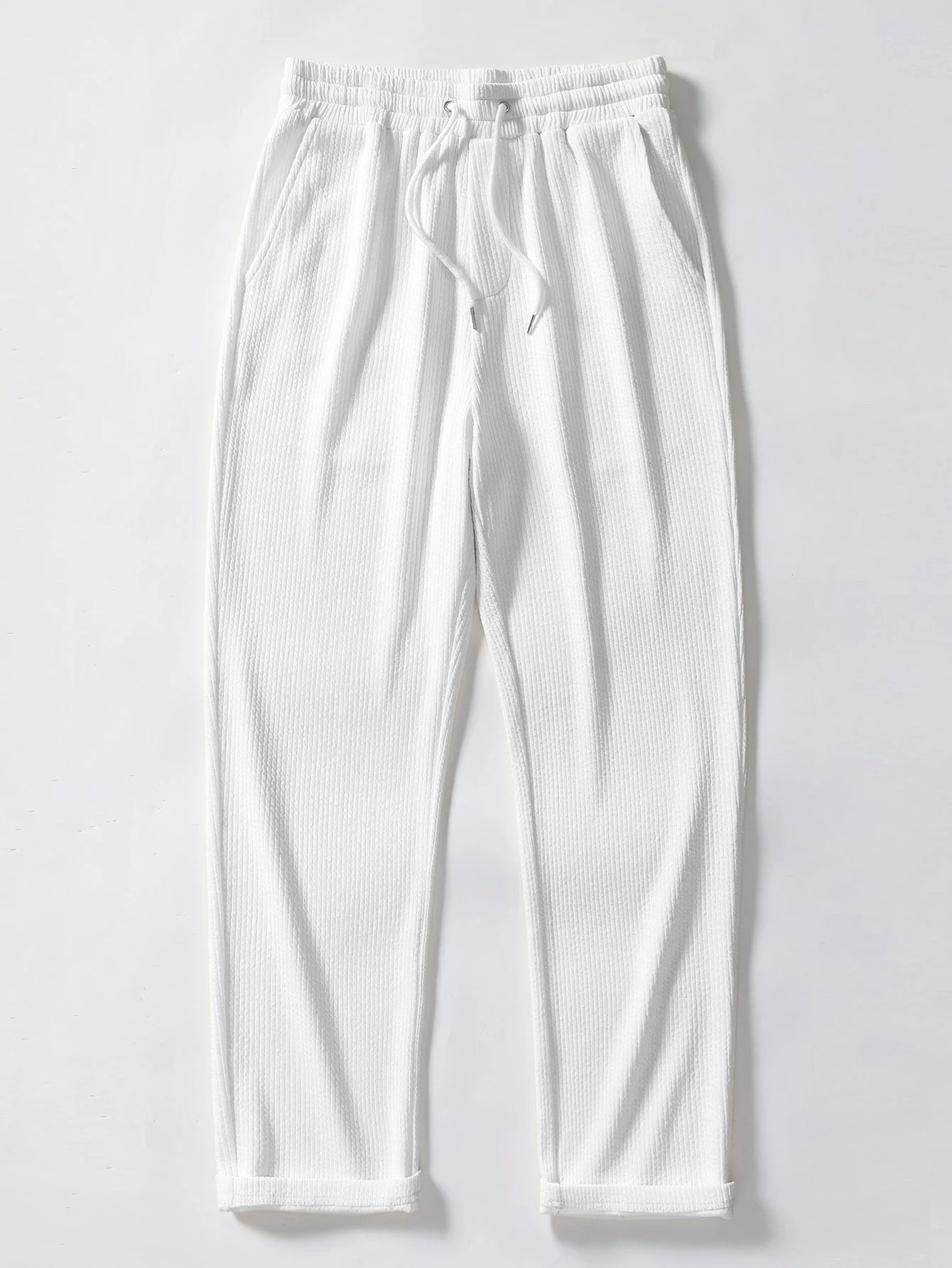 Francis® | Muscle Fit Ribbed Stand Collar Shirt & Straight Leg Ribbed Pants - Image 13