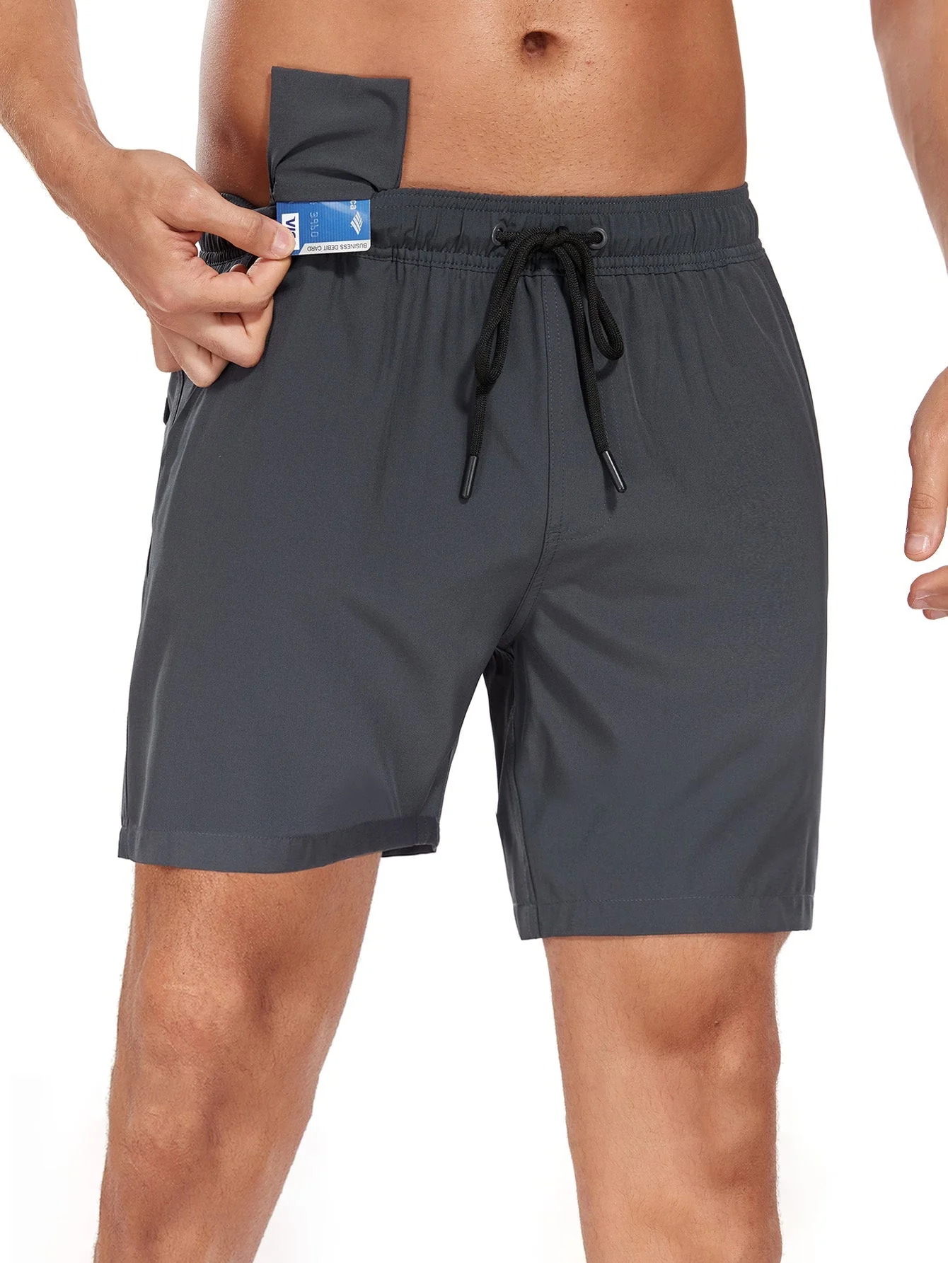 Francisco® | Solid Color Drawstring Swim Shorts - Image 30