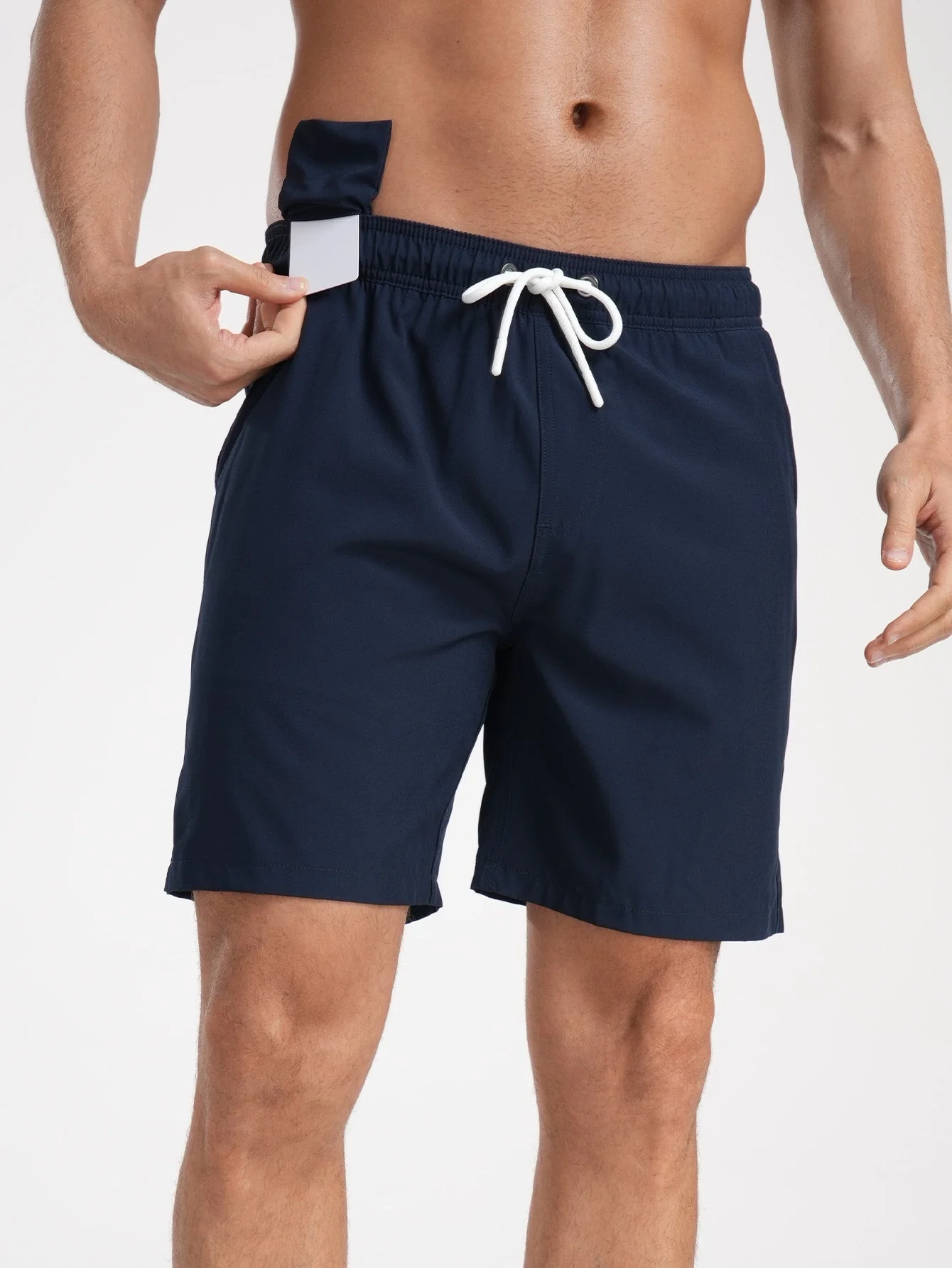 Francisco® | Solid Color Drawstring Swim Shorts - Image 4