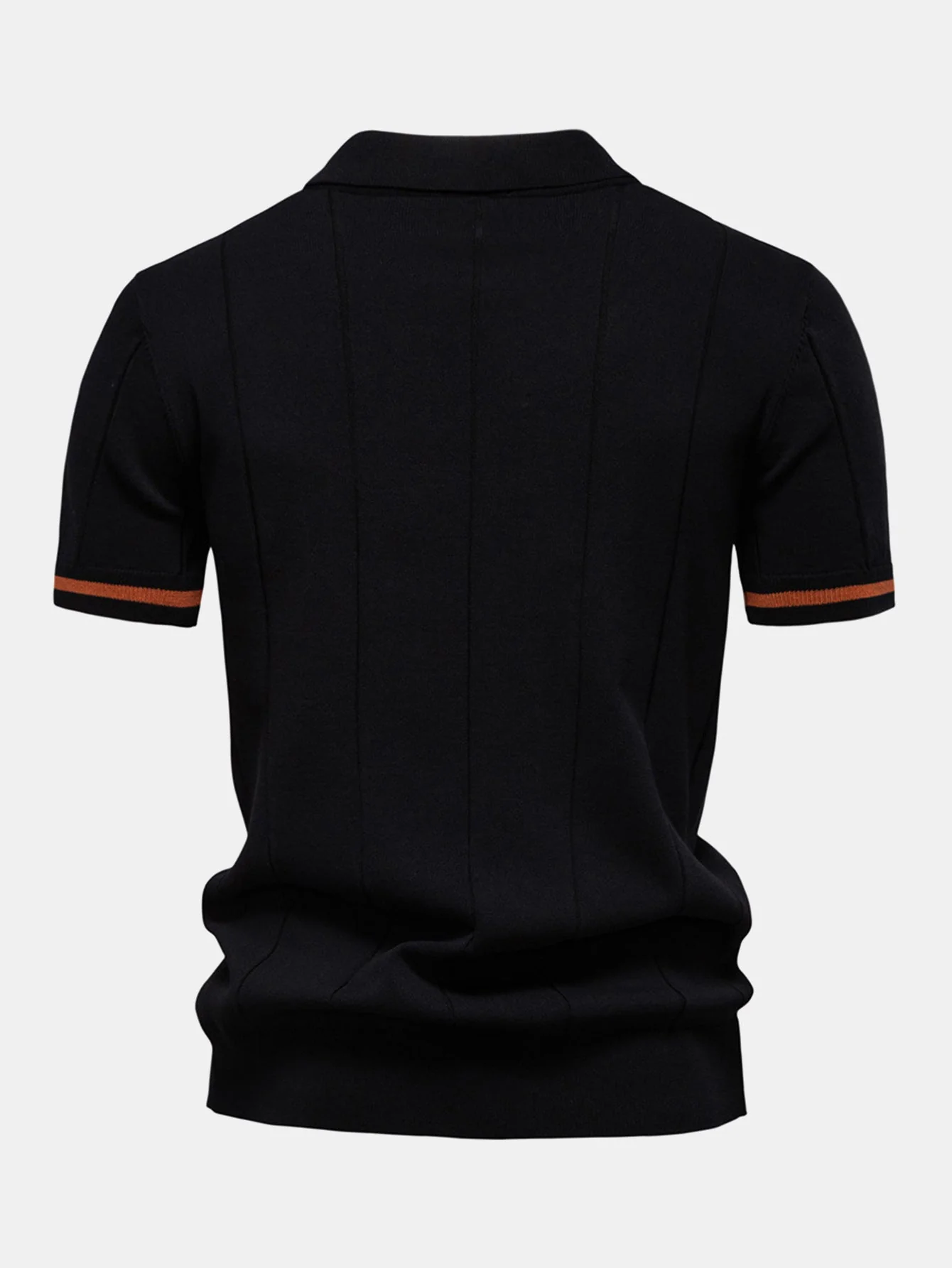 Franklin® | Contrast Trim Zipper Knit Polo Shirt - Image 10
