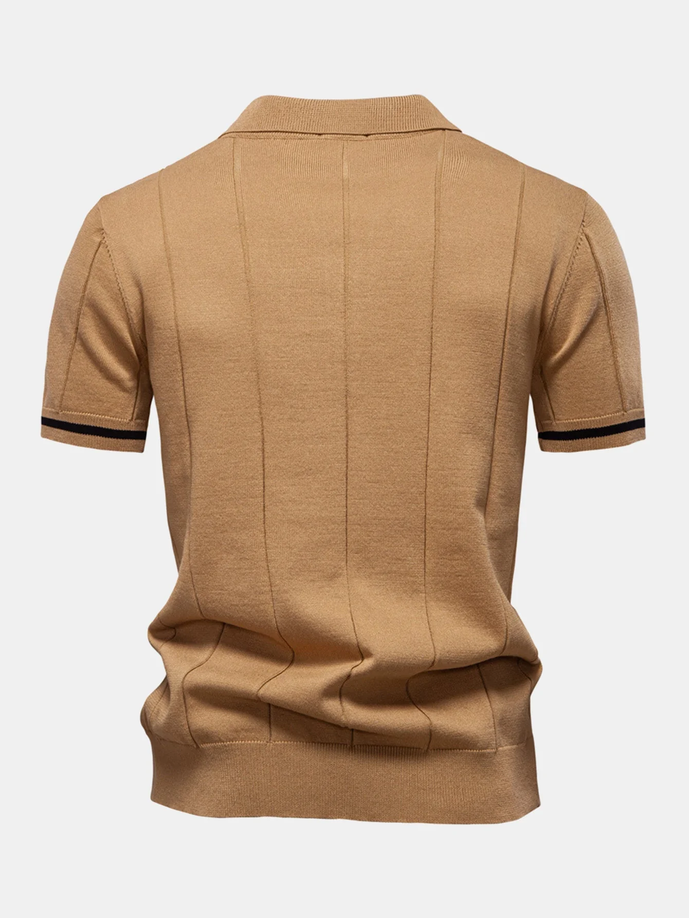 Franklin® | Contrast Trim Zipper Knit Polo Shirt - Image 14