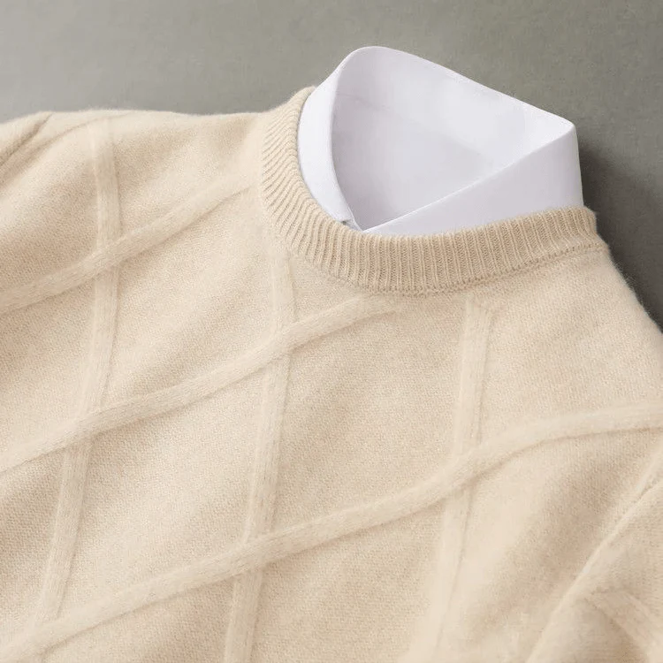 Fulvio® | Men’s Jumpers With Diamond Pattern