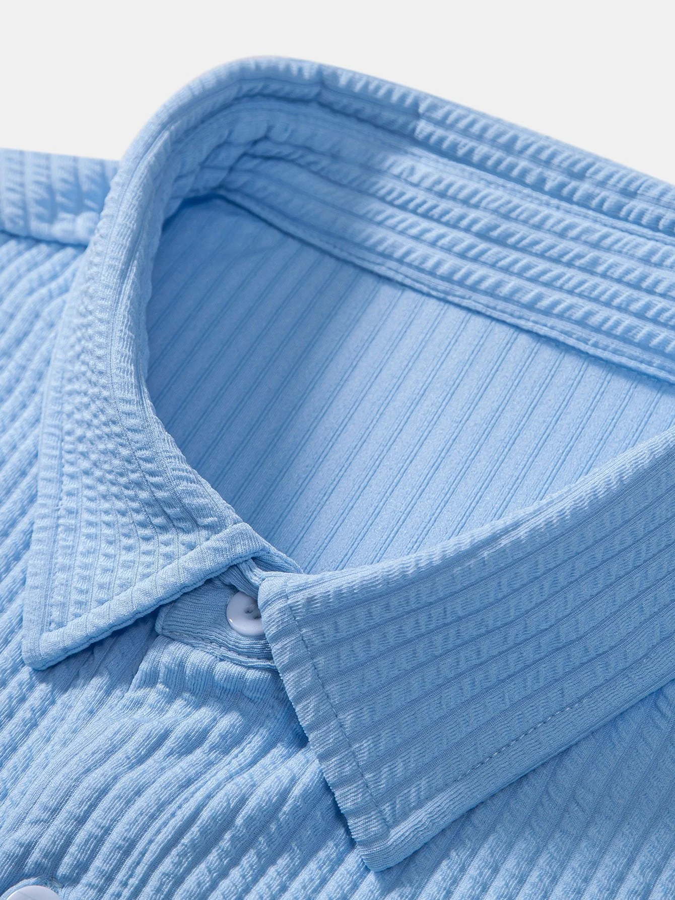 Gabriel® | Muscle Fit Ribbed Button Up Shirt - Image 10