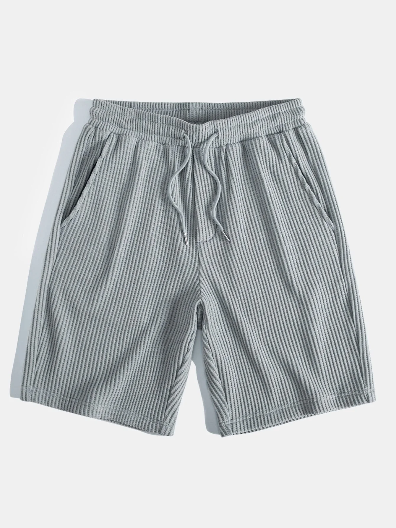 Garcilaso® | Drawstring Knitted Waffle Shorts - Image 9