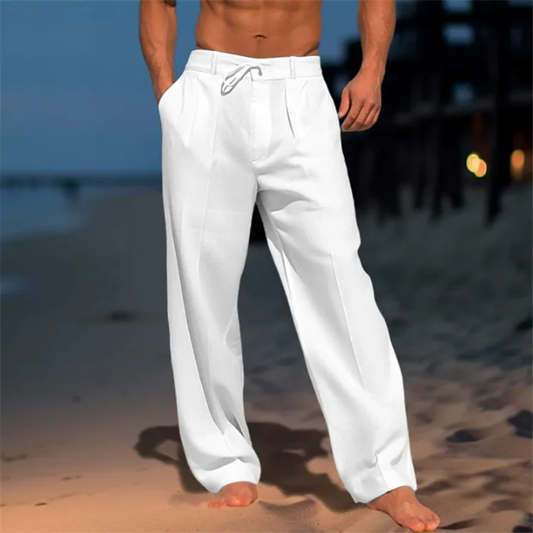 Gareth | Elegant Cotton Pants - Image 3