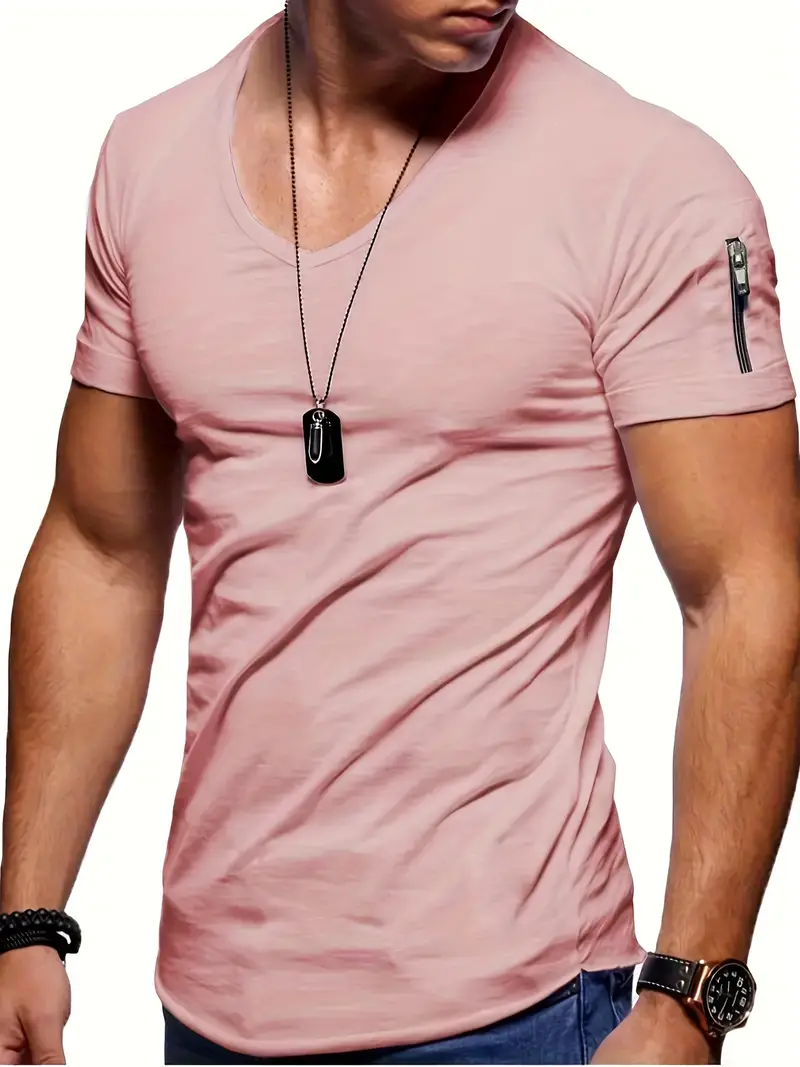 Geoffrey® | Casual V-Neck T-Shirt For Men - Image 10