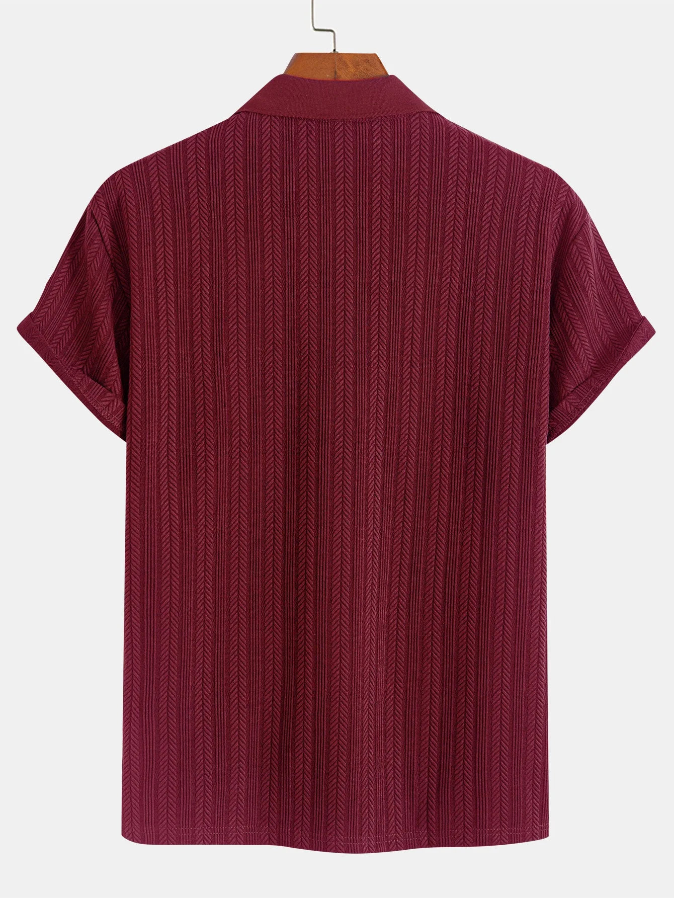 George® | Textured Zipper Polo - Image 14