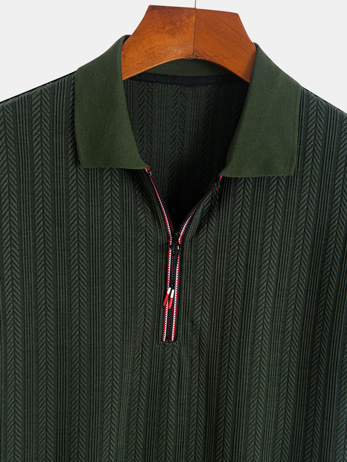 George® | Textured Zipper Polo - Image 15