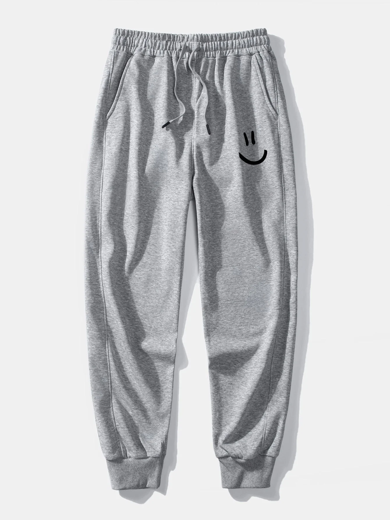 Gervasio® | Smiley Face Print Jogging Pants - Image 5